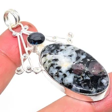 Eudialyte Gemstone Handmade 925 Sterling Silver Jewelry Pendant  RM-35