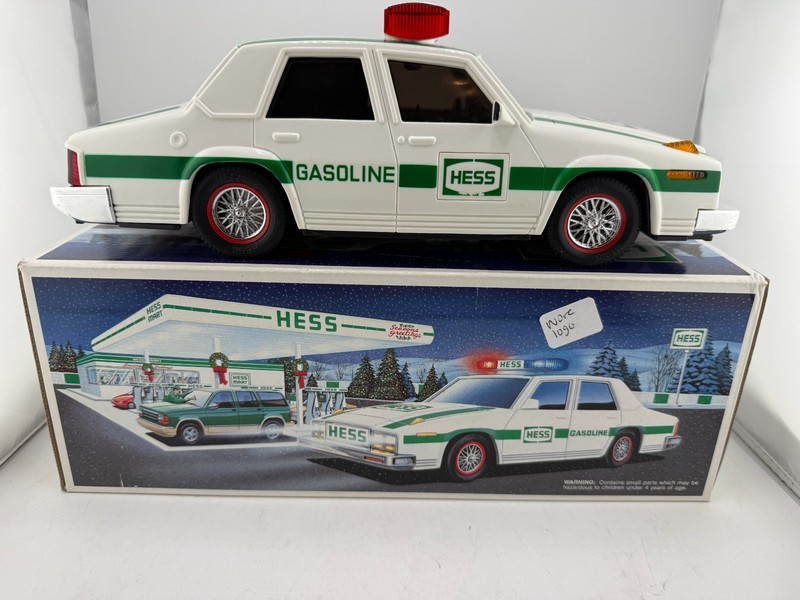 1993 Hess Patrol Car Vintage Toy with Box - FOR PARTS / NOT WORKING