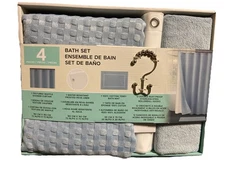Essential Spa 4 Piece Bath Set Color Blue