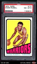 1972 Topps #112 Cazzie Russell  Warriors Michigan PSA 8 - NM/MT