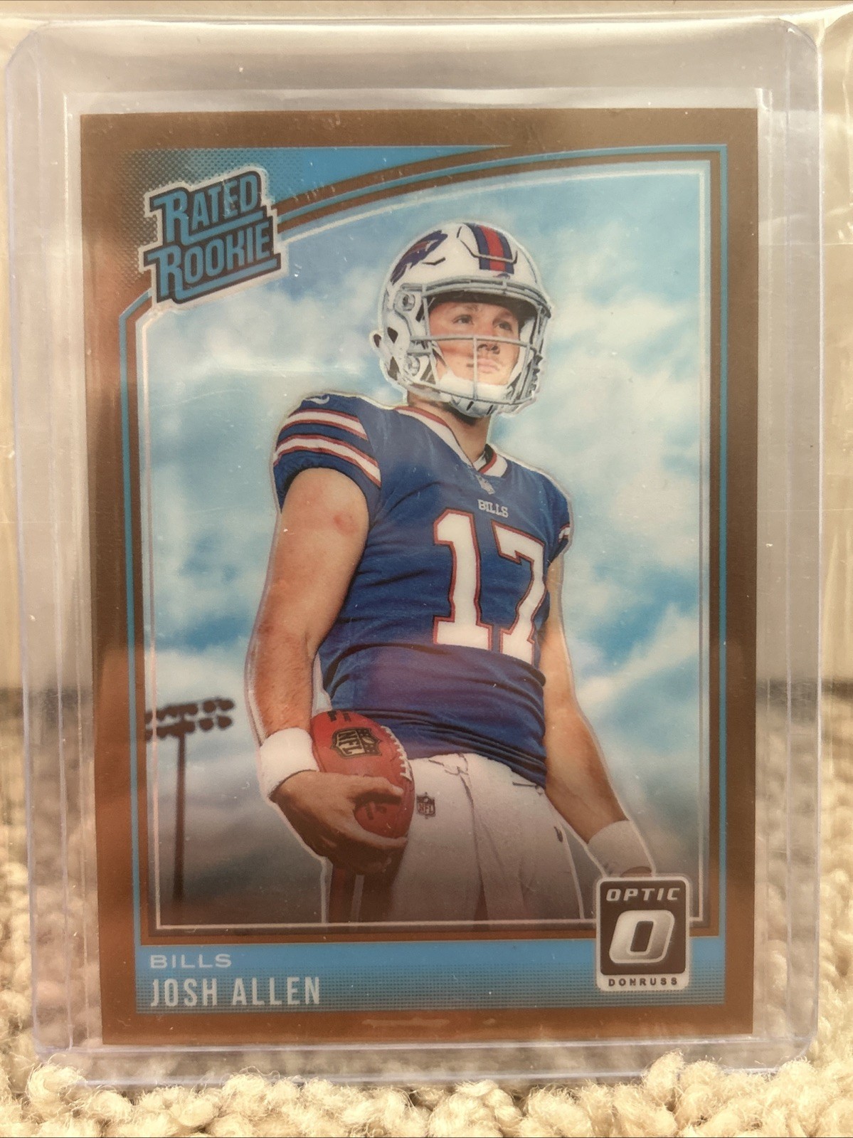 2018 Donruss Optic Rated Rookie Josh Allen #154 Bronze Prizm (RC) Buffalo Bills