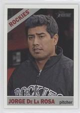 2015 Topps Heritage Jorge de la Rosa #205 d1f