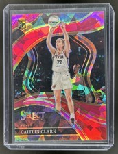 2024 Panini Select WNBA Caitlin Clark Pink Ice Prizm RC Courtside #218 Fever