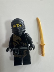 LEGO NINJAGO Cole DX Minifigure with gold sword 2509, 2520, 2170 New