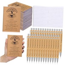 Sets Christian Gifts Mini Christian Notebooks with Bible Verse Pens 30
