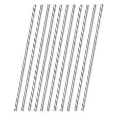 11 Pcs 304 Stainless Steel Round Rod,Phiowocx 1/8” x 16” Metal Solid Shaft Ro...