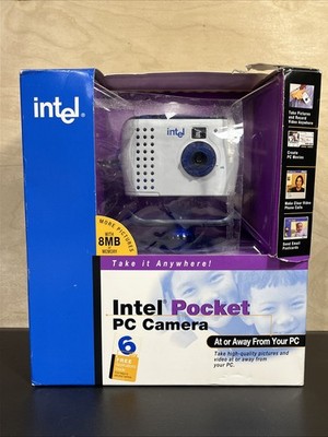 Vintage Intel Pocket PC Digital Camera CS630 Webcam Open-Box Shut With Tape