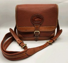 Dooney  Bourke Bag Crossbody Purse All-Weather Leather British Tan Surrey Brown