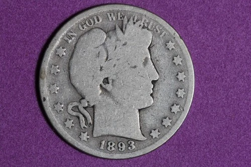 ESTATE FIND 1893 S - Barber Half Dollar!! #K59444