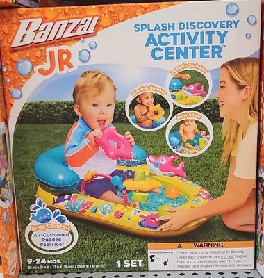 Banzai JR Splash Discovery Activity Center, Water Toy, Ages 9-24 Months