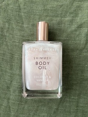 Pearlessence Shimmer Body Oil Coconut & Vanilla Regular Size Oil 5 fl oz