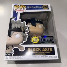 Funko Pop! Black Asta #1556, Black Clover, GITD Protector, EE Exclusive, Anime