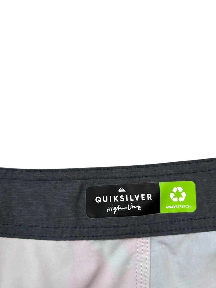 Pantalones Cortos Quiksilver Para Hombre Talla 38 Verde Rosa Floral Board Shorts Highline Hawaiano Foto 4 de 4