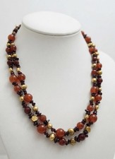 DTR Carnelian Garnet 925 Jay King Sterling Necklace 19”
