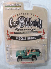 Neumáticos de goma diecast Greenlight Gas Monkey Garage 1976 Ford Bronco 1:64