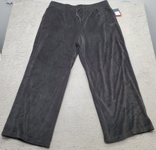 Reebok Velour Pants Womens XXL Black Comfort ...
