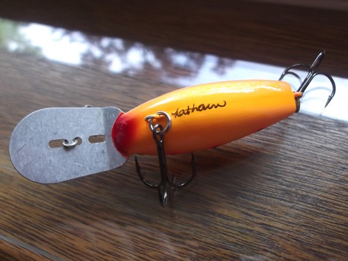 Custom Painted Pre Rapala Storm Rattle Tot RH Model Pumpkin Head - Picture 3 of 4