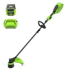 Greenworks 2136502 60V 16" Carbon Fiber Shaft String Trimmer with (1) 2.5 Ah
