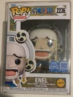 FUNKO POP ONE PIECE ENEL LIMITED EDITION CHASE #2236 + POP PROTECTOR NEW