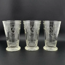Set 3 La Rochere VERSAILLES Shells Scrolls 12 oz Cocktail Glasses 5-3/8" France 