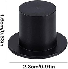 1 Black Small Plastic Top Hat , Miniature Dolls House Miniatures Clothing