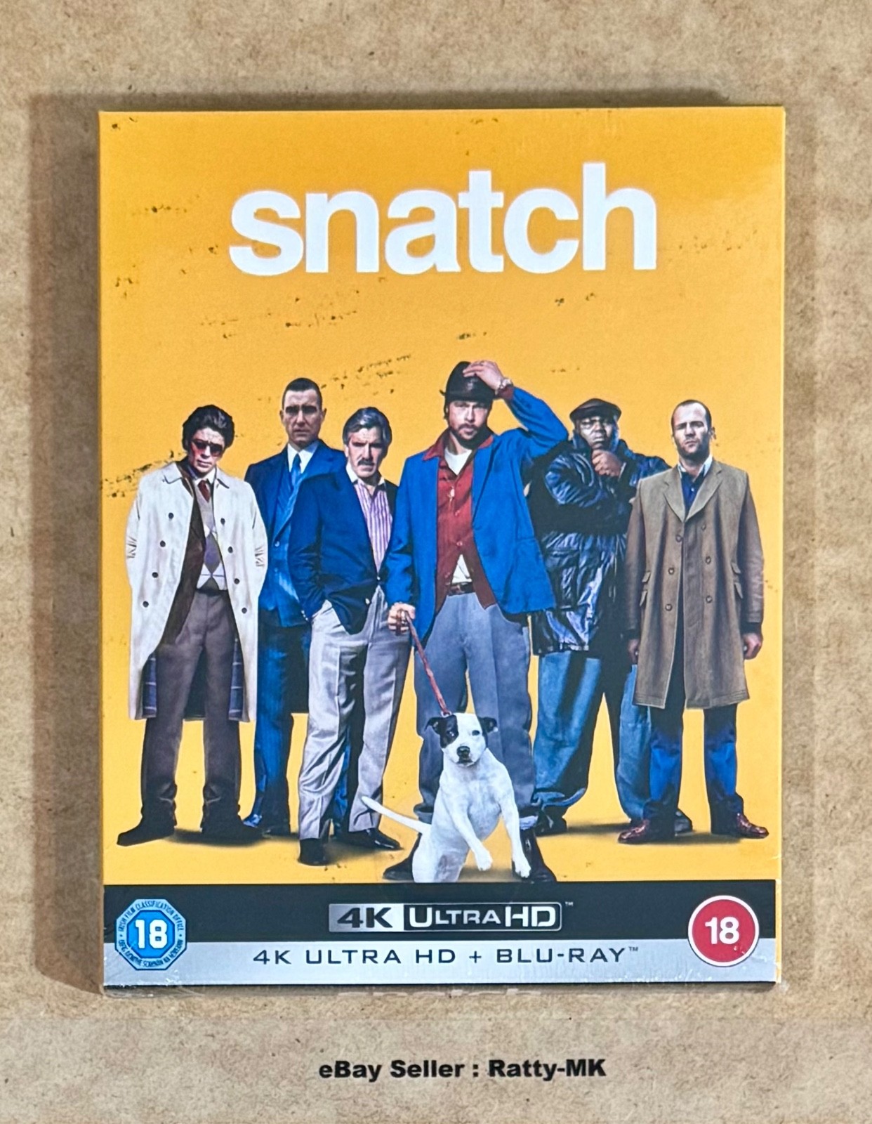 SNATCH - UK EXCLUSIVE (SLIPCASE) 4K UHD + BLU RAY STEELBOOK - NEW & SEALED
