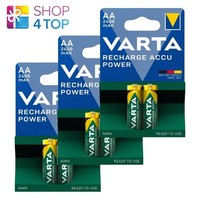 Varta 6X Aa Recharge Accu Akku Batterien LR6 2400Mah Nimh Mignon 2BL 1.2V Neu