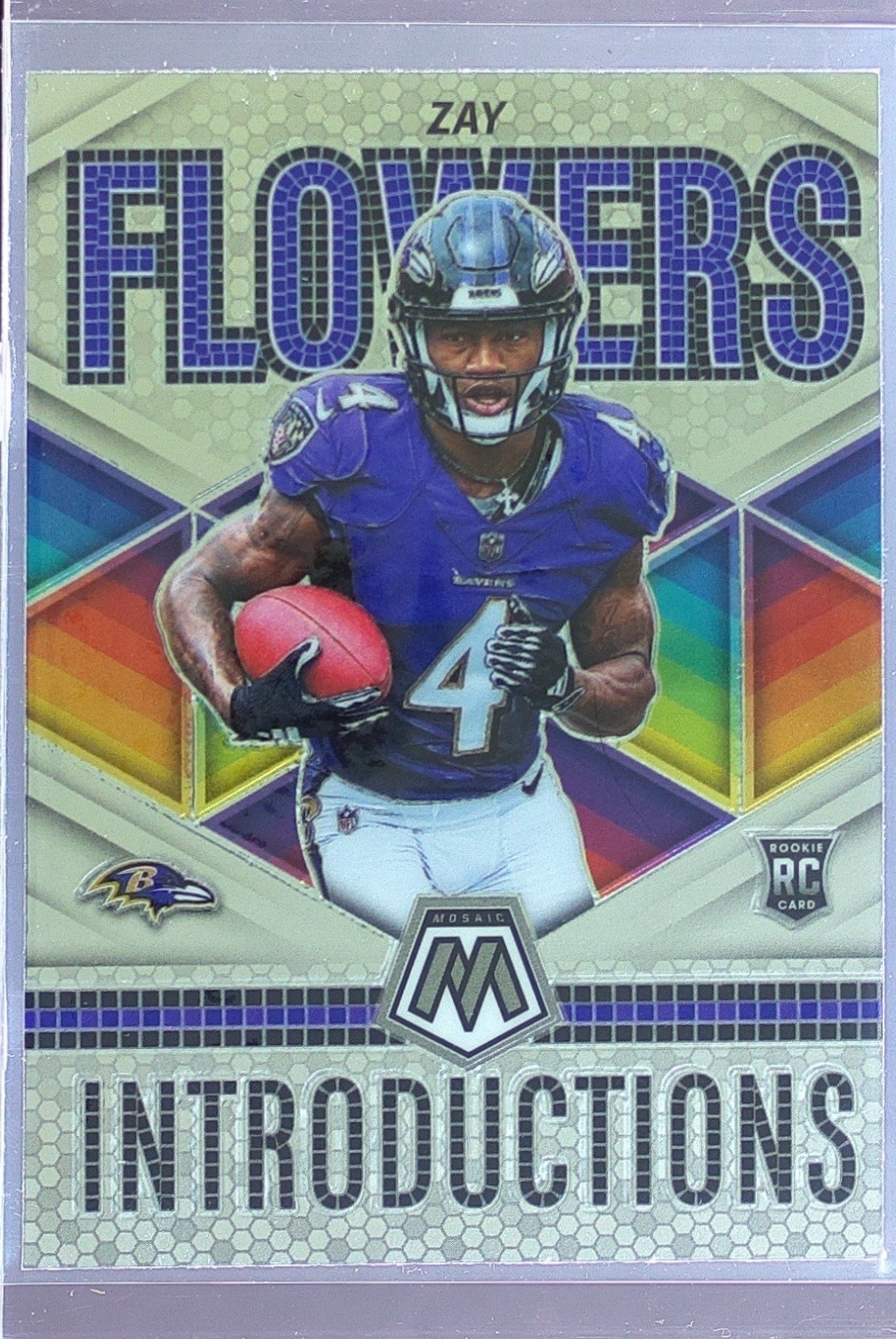 2023 Mosaic Zay Flowers RC #I-8 Ravens Introductions