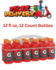 Gatorade Thirst Quencher Fruit Punch Sports Drinks, 12 fl oz, 12 Count Bottles