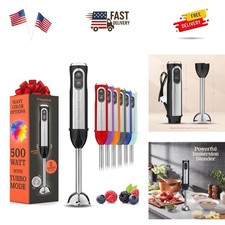 Versatile 500 Watt Blender Stick for Smoothies, Soups & Baby Food - BPA Free