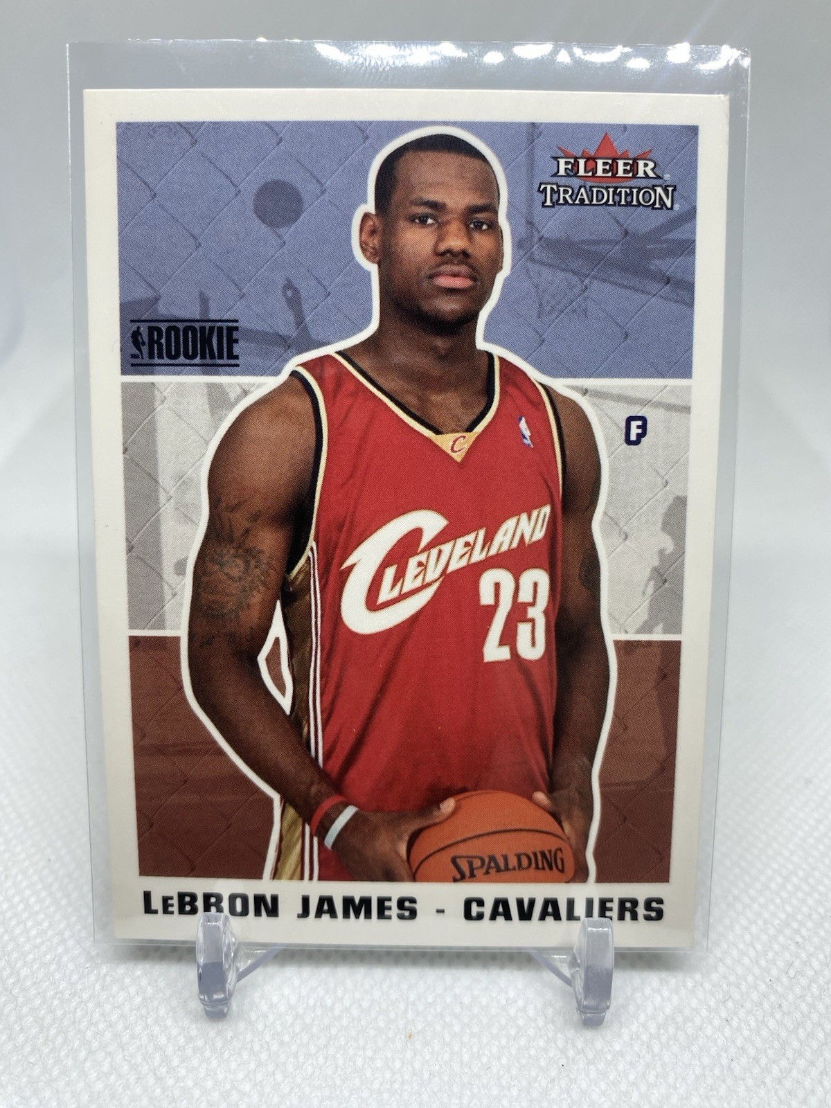 lebron fleer tradition rookie