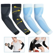 Unisex Outdoor Sports Breathable High Elastic Compression Arm Sleeves for Sports