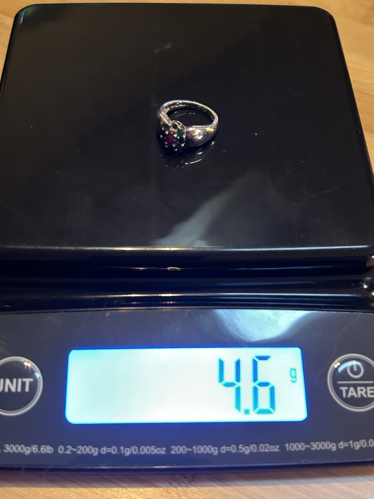 Sterling Silver Flower Ruby Sapphire Emerald Band… - image 7