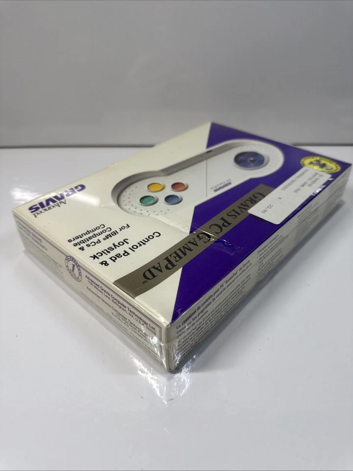 Gravis GamePad Control Pad And Joystick IBM PC Controller  1993 SEALED - READ - Image 3 of 4