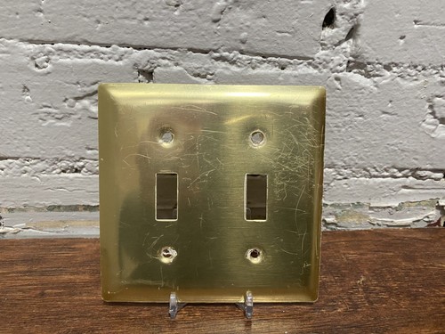 Brass Light Switch Cover Lot Of 4 - Picture 4 of 5