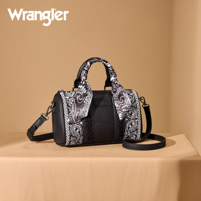 Wrangler Bandana Paisley Print Barrel Crossbody