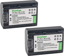 NP-FV50 Battery 2 Pack for Sony NP-FV30 NP-FV40 NP-FV50 Sony Handycam HDR-CX38