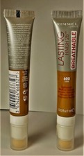 LOT OF 2  Rimmel London Lasting Finish 25Hr Breathable Concealer 600 DARK