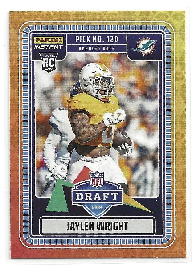 2024 Panini Instant NFL Jaylen Wright Draft Night SP Rookie Card /753