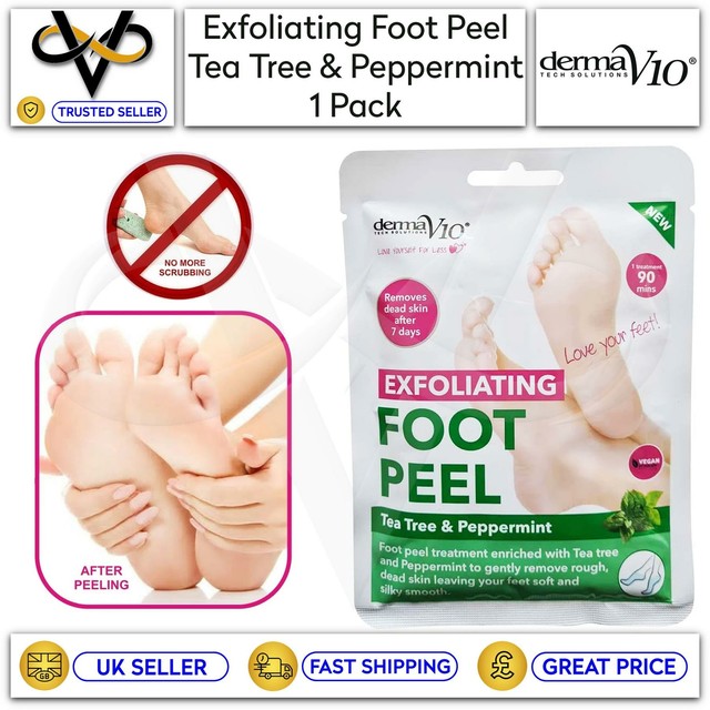 derma v10 exfoliating foot peel