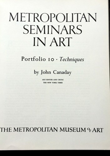 The Metropolitan Seminars in Art by John Canaday, Port 10 Water Color(1958) - Picture 8 of 11