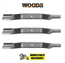 3 REPL WOODS MOWER BLADES 6950 60" CUT 59C2 MOWER MEDIUM LIFT 91-762 60" MOWER
