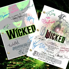 Wicked Musical & Wicked Movie Scripts Autograph Signed Reprints