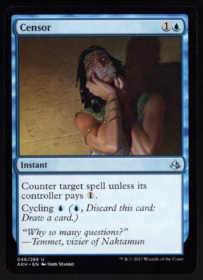 (x4) Censor 046/269 Playset Non Foil Uncommon Amonkhet Magic The Gathering NM