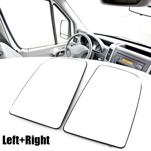 Right Left Side Mirror Glass Heated W Backing For Mercedes Sprinter 2007-2017