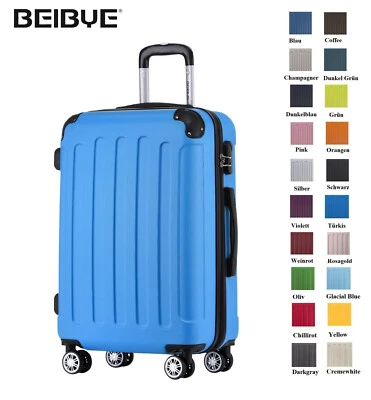 BEIBYE Koffer Hartschalen Trolley Kofferset Reisekoffer M-L-XL-Set in 20 Farben