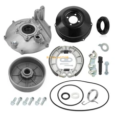 Rear Brake Drum Hub Plate Cover Shoes Kit for Honda TRX400FA/FGA Rancher 2004-07