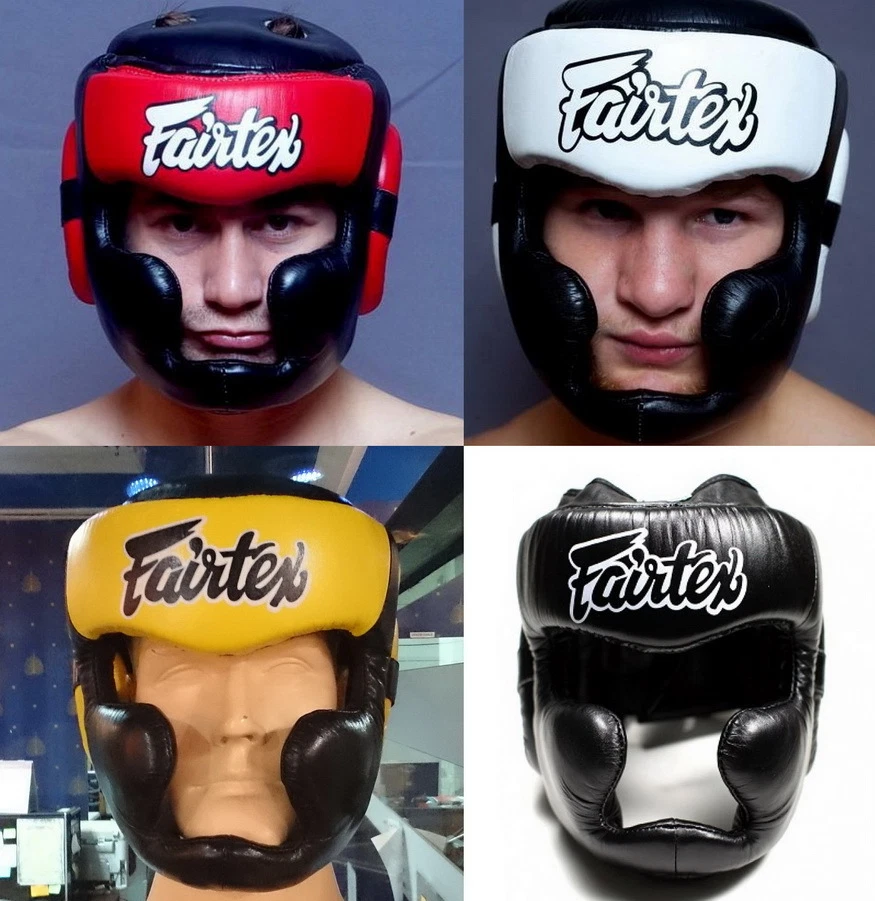 FAIRTEX HEADGUARD HG13 DIAGONAL VERSION LACE-UP HEAD MUAY THAI KICK BOXING MMA - Image 2 of 4