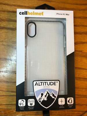 CellHelmet Altitude X Series iPhone XS Max Clear Phone Case
