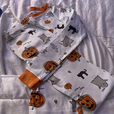 Carters Boy Size 14 Halloween Pajamas EUC